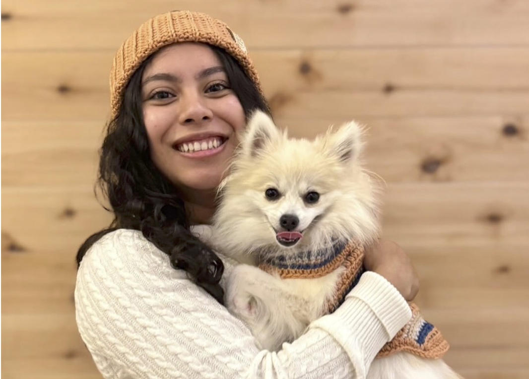 Goodest Girl - Engagement: Woman and her dog