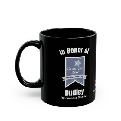 Personalized: In Honor of Your "Goodest Boy" Mug | Black Ceramic Coffee Cup